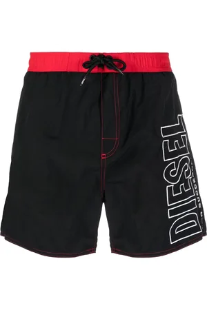 Diesel Badeshorts mit Logo-Stickerei