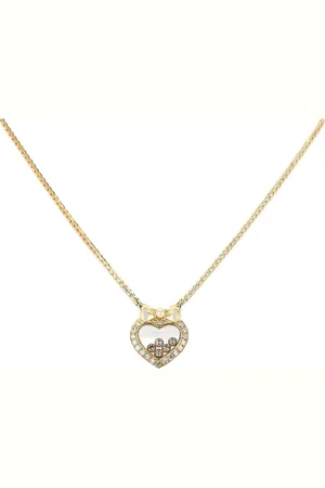 Chopard 2010 Happy Diamonds Gelbgoldhalskette