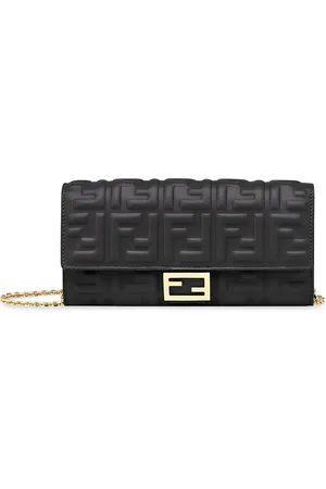 Fendi Baguette Portemonnaie mit Kette