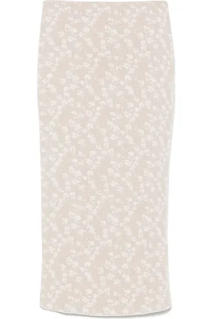 Fendi Midirock aus Bloom-Jacquard