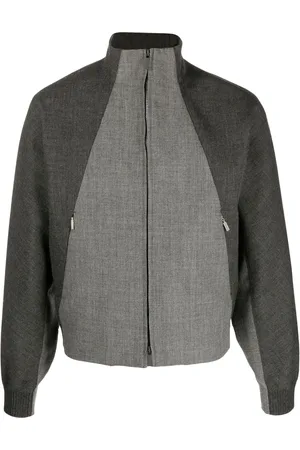 Thom Browne Jacke mit Einsätzen aus Schurwolle