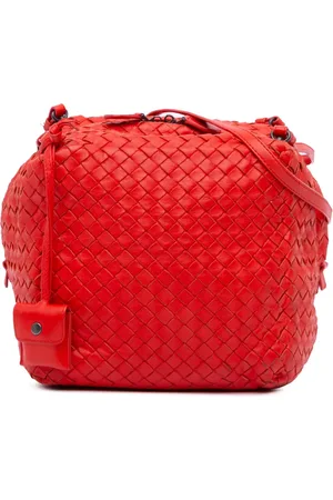 Bottega Veneta 2012-2024 Intrecciato Cube Schultertasche aus Nappaleder