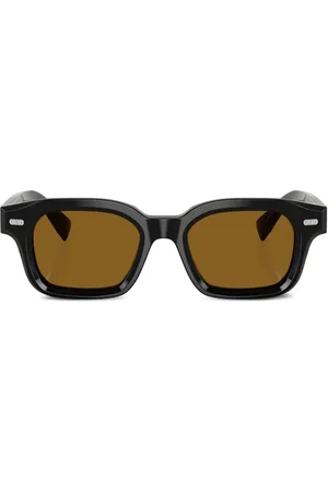 Brunello Cucinelli Sonnenbrille mit eckigem Gestell