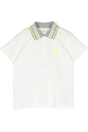 Fendi Poloshirt mit Kontrastkragen