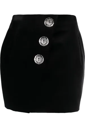 Balmain Minirock mit Zierknöpfen