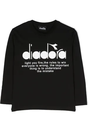 Diadora Langarmshirt mit Logo-Print