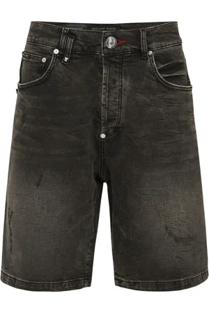 Philipp Plein Formentera Skulls Jeans-Shorts