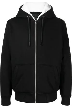 Moose Knuckles Kapuzenjacke mit Logo-Schild