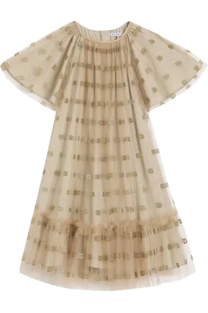 Dolce & Gabbana Kleid mit Logo-Verzierung