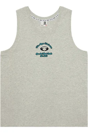 A Bathing Ape Trägershirt mit Logo-Stickerei