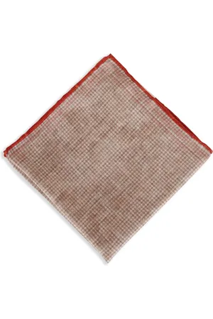Brunello Cucinelli Einstecktuch aus Seide mit Print