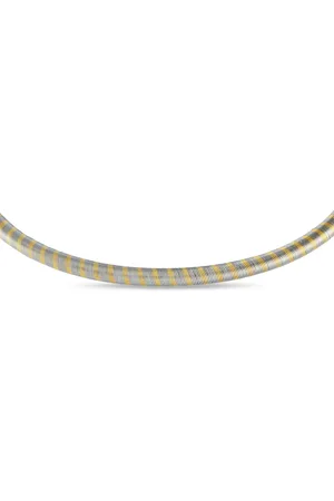 Cartier 1980s zweifarbiger 18kt Gelbgold-Choker
