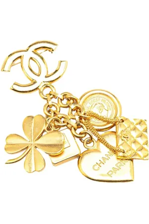 CHANEL 1995 vergoldete CC Iconic Lucky Charms Brosche