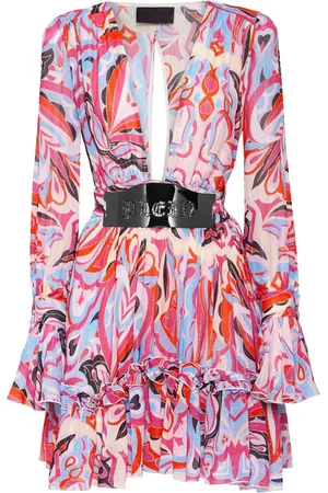 Philipp Plein Minikleid mit abstraktem Print