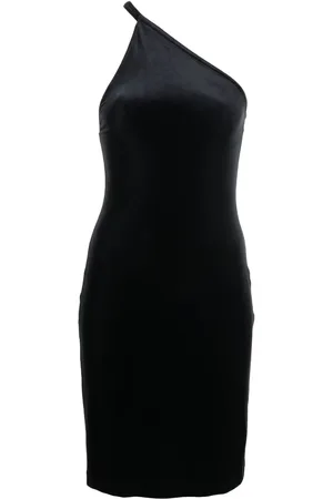 Filippa K Asymmetrisches Samtkleid