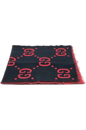 Gucci 2000s Wollschal mit GG-Muster