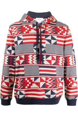 Ports V Hoodie mit geometrischem Print