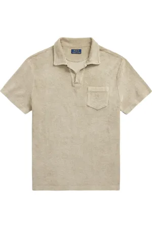 Ralph Lauren Frottee-Poloshirt mit Mineralfarben