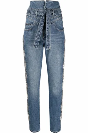 Philipp Plein Taillenhohe Jeans