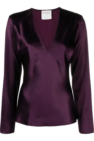 FORTE FORTE Bluse mit Satin-Finish