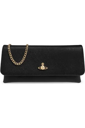 Vivienne Westwood Clutch mit Logo-Schild