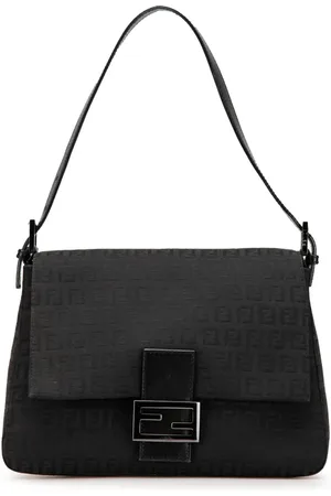 Fendi 2000-2010 Zucca Canvas Mamma Forever Schultertasche