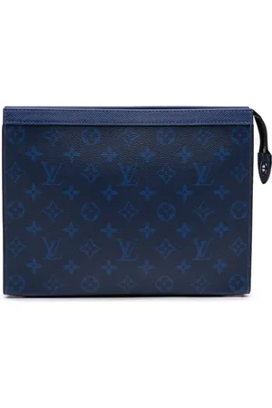 LOUIS VUITTON 2000-2024 Monogram Taigarama Pochette Voyage MM Clutch