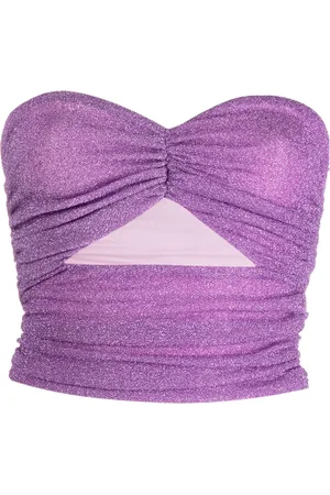 AMEN Cropped-Top aus Lurex