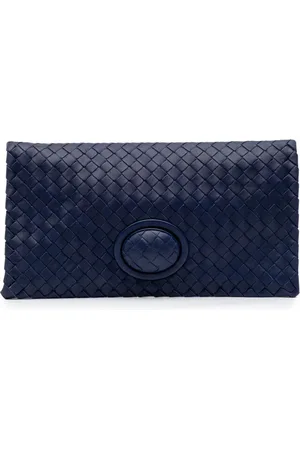 Bottega Veneta 2012-2024 Intrecciato Clutch aus Nappaleder mit Drehverschluss