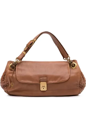 Bottega Veneta 2000-2007 Intrecciato Trimmed Napoli Handtasche aus Nappaleder