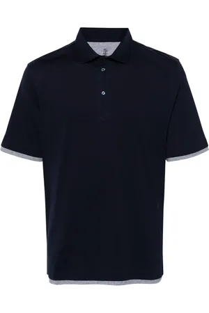 Brunello Cucinelli Poloshirt im Layering-Look