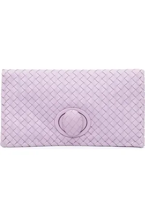Bottega Veneta 2012-2024 Intrecciato Clutch aus Nappaleder mit Drehverschluss