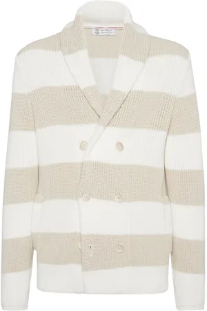 Brunello Cucinelli Gestreifter Cardigan