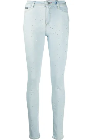 Philipp Plein Jeggings mit Kristallen