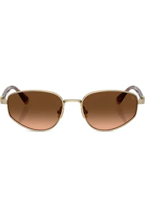 Brunello Cucinelli Sonnenbrille mit ovalem Gestell