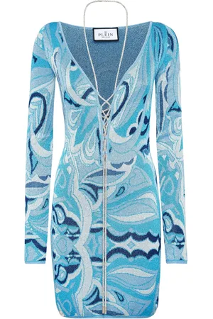 Philipp Plein Minikleid mit V-Ausschnitt