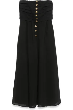 Sandro Schulterfreies Midikleid