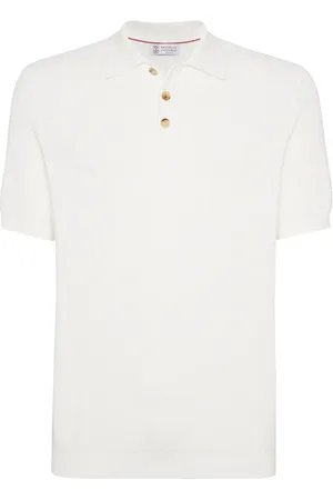 Brunello Cucinelli Geripptes Poloshirt