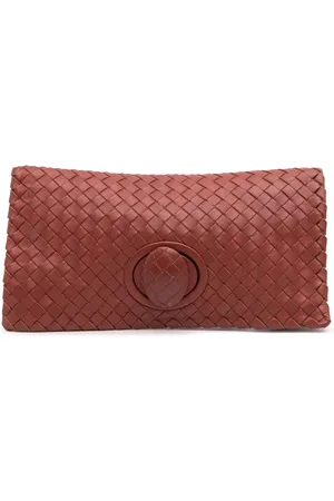 Bottega Veneta 2012-2025 Intrecciato Flap Clutch aus Nappaleder