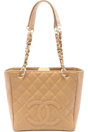 CHANEL 2003-2004 Matelassé Tote Bag aus Kaviarleder