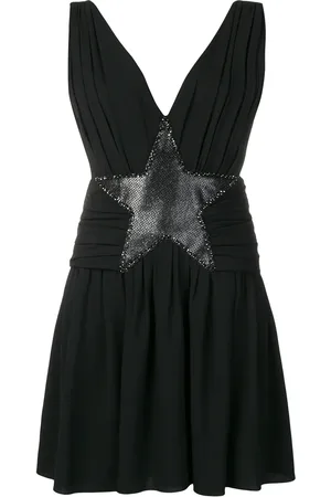 Saint Laurent Minikleid mit Sternapplikationen