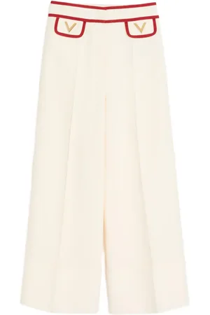 VALENTINO GARAVANI CREPE COUTURE PANTS