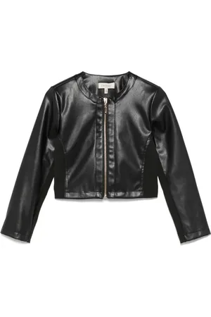Twin-Set Cropped-Jacke aus Faux-Leder