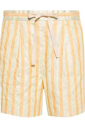 FORTE FORTE Gestreifte Shorts mit Kordelzug