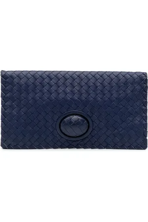 Bottega Veneta 2012-2024 Intrecciato Clutch aus Nappaleder mit Drehverschluss