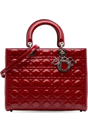 Dior 2012 große Umhängetasche aus Lackleder