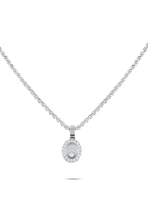 Chopard 18kt Happy Diamond Weißgoldhalskette