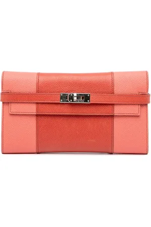 Hermès 2011 längliches Epsom Flag Kelly Longue Portemonnaie