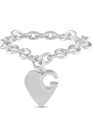 Gucci Sterlingsilber-Armband mit Herzanhänger