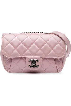 CHANEL 2015-2016 mini Coco Pleats Chain Flap Umhängetasche aus gestepptem Metallic-Kalbsleder